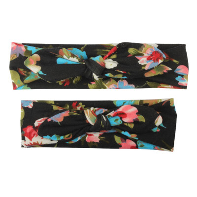 

2pCS Set Mom&Me Headband Hair Band Bow Knot Headbands Baby Infant Toddler Hair Accessories Turban Baby Mommy Headwrap