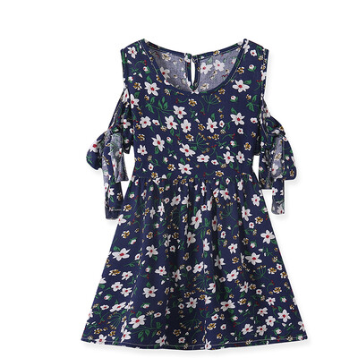 

Cute Little Girl Casual Dresses Summer Casual Baby Girls Floral Print Short Sleeve Dress Kids Toddler Pageant Sundress