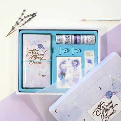 

Time Wheeler Account Book Set Handbook Travel Notebook With DIY Sticker