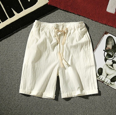 

Gobestart Summer Mens Fashion Comfortable Thin Feet Slim 7 Pants Casual Cotton Shorts