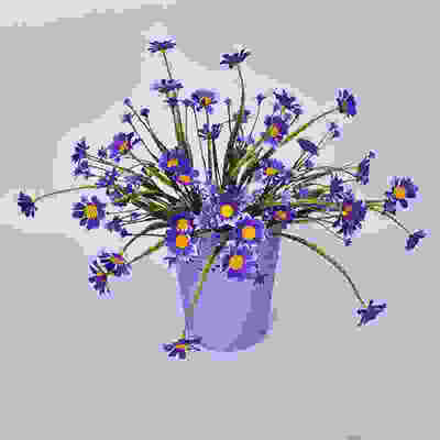 

Artificial Daisy Flower Leaves Fake Plants For Home Office Wedding Decoration Supply