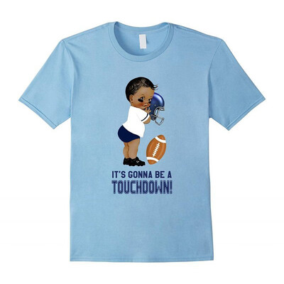 

Ethnic Football Touchdown Team Boy Baby Shower T-Shirt