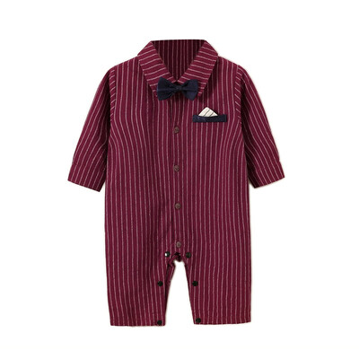 

Autumn Baby Boy Casual Romper Infant Striped Print Long Sleeve Children Bodysuit Jumpsuit Outfits