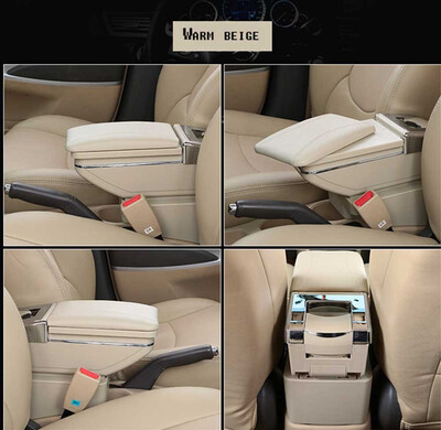 

Vtear For Nissan SunnyVersa 11-17 armrest box PU Leather central Store content box cup holder car-styling accessories parts