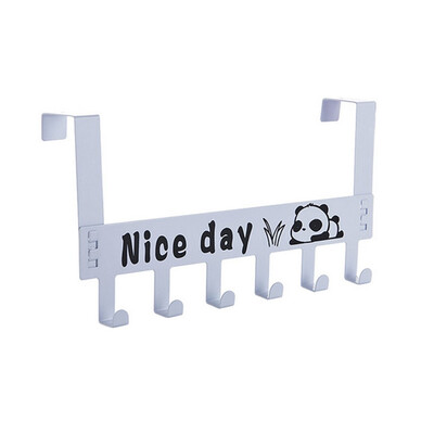 

Gobestart Over-The-Door Hook Rack Metal Hanger Storage Holder Hanging Coat Hat Towel Bag