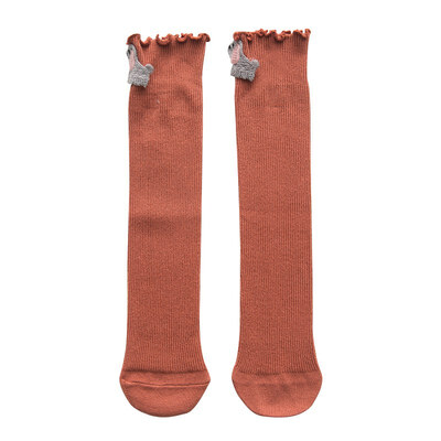 

Baby Girls Casual Knee High Socks Tube Ruffled Flower Design Infants Toddlers Stockings