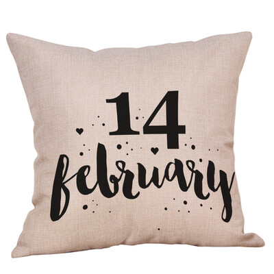 

JPGIF Happy Valentines Day Throw Pillow Case Sweet Love Square Cushion Cover