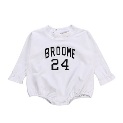 

Spring Long Sleeve Newborn Baby Girls Rompers letter Fashion Jumpsuits For Princess 3-12M Baby Girls Clothes New Year