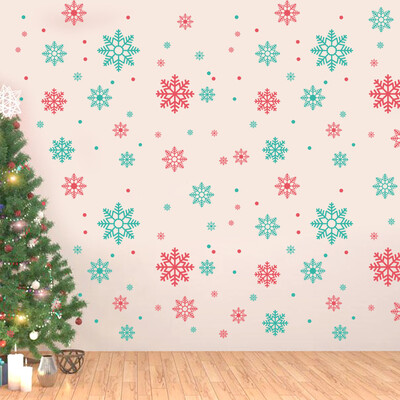 

Tailored Colorful Snowflake PVC Sticker Wall Sticker Living Room Decoration