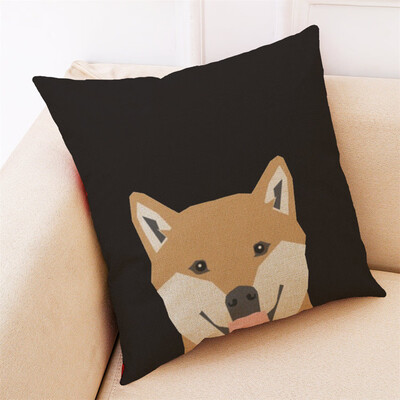 

〖Follure〗Home Decor Cushion Cover Cute Dog Head Throw Pillowcase Pillow Covers