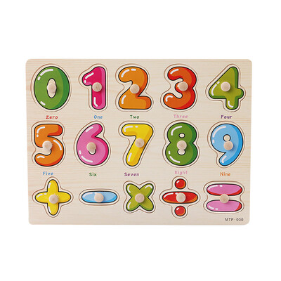 

〖Follure〗Wooden Number Lette Puzzle Jigsaw Early Learning Baby Kids Educational Toys