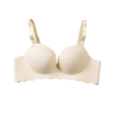 

Ladies Breathable Bra Without Rims On The Support Type Adjustment Bra No Trace Fresh And Pure Underwear