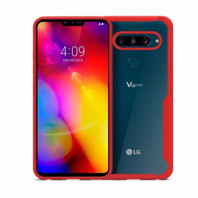 

Goowiiz Phone Case For LG V40Q StylusQ Stylus Plus Luxury HD Clear Acrylic TPU Silicone Prevent falling Full protection