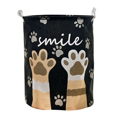 

Waterproof Cartoon Dirty Clothes Storage Basket Dog Claw Pattern Storage Baskets Home Decoration Barrel Boy Toy Organizer Bucket