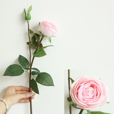 

Toponeto Artificial Silk Fake Flowers Rose Floral Wedding Bouquet Bridal Hydrangea Decor