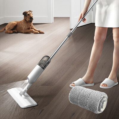 

Gobestart Floor Water Spray Quick Mop With Microfiber Reusable Pad 360 Degree Mop Handle