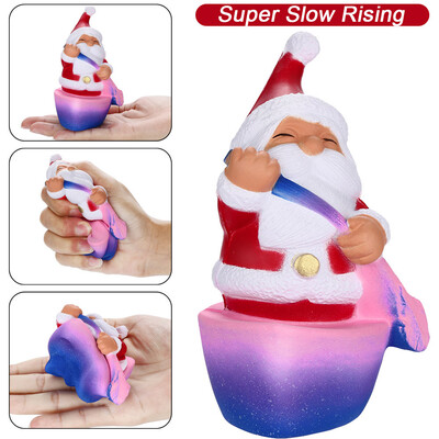 

〖Follure〗Squishies Galaxy Santa Claus Toy Slow Rising Fruits Scented Stress Relief Toys