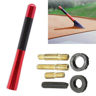 

Universal 47 12CM Car Mini Antenna Short Radio AMFM Antena Mast Carbon Fiber
