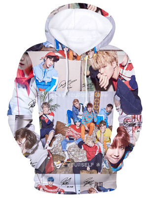 

Kpop Bangtan Boys Pullover Sweatshirt Winter Warm Jumper for Lovers