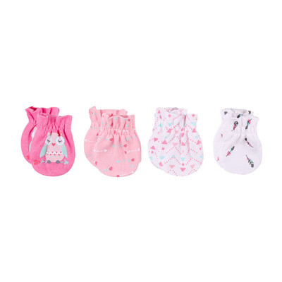 

0-6Months Baby Accessories Newborn For Babies Baby Girls Boys Cotton 34Pcslot Print Baby Gloves Mittens Baby Anti Scratching