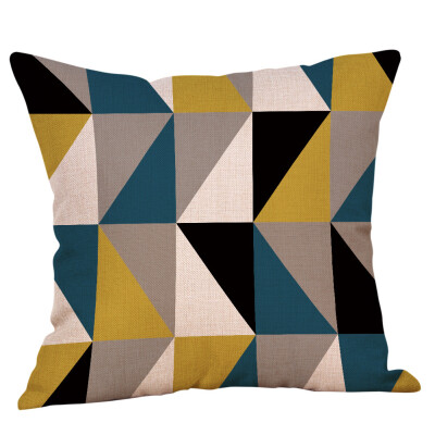 

Siaonvr Geometric Printed Cotton Linen Throw Pillow Cases Sofa Cushion Cover Home Decor