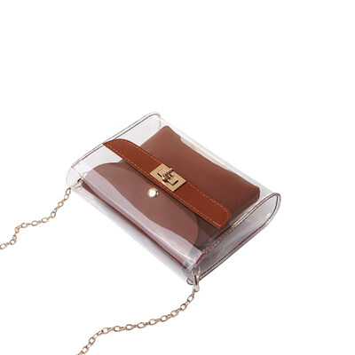 

Fashion Women Girl Faux Leather Double Layer Lock Catch Crossbody Shoulder Bag