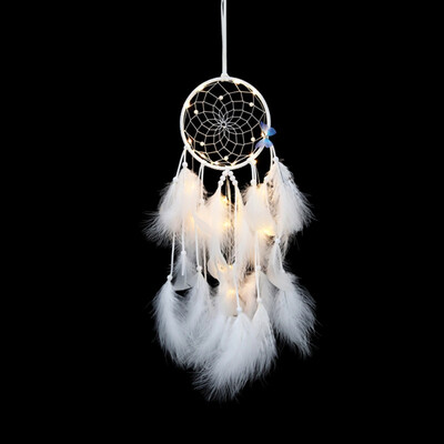 

Indian Dream Catcher Hanging Blue Lanterns Finished With Light Home Garden Decoration Crafts Pendants