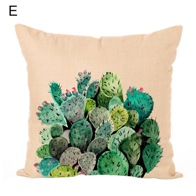 

45x45cm Abstract CactusFlower Pillow Case Cushion Cover Home Sofa Bed Car Decor