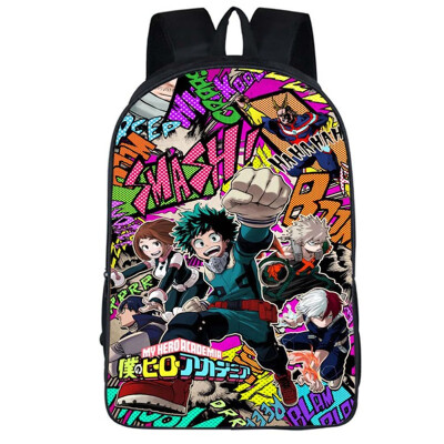 

Anime My Hero Academia Kid Backpack Large Capacity School Bookbag Backpack Daypack for Travel Hiking Outdoor Camping