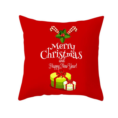 

Gobestart New Christmas Pillow Case Red Cushion Cover Xmas Home Decoration Covers