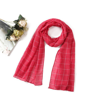 

Women Shawls Plaid Scarf Wraps Cotton England Style Retro Shawl Wrap Blanket Warm Tippet Classic Elegent 18075CM