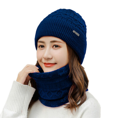 

2019 autumn&winter new Korean version of outdoor cold-proof knitting cap fashion woolen hat male&female adult couple hat