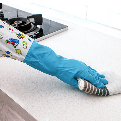 

Toponeto Extended Waterproof Gloves Washing Cleaning Long Gloves Household Kitchen Glove