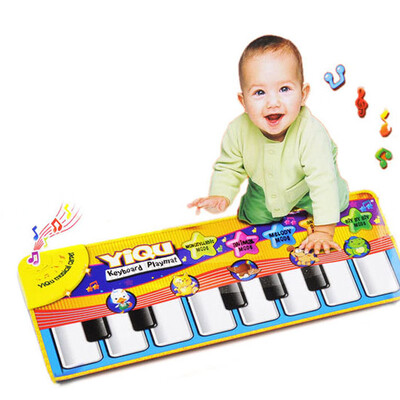 

Siaonvr New Play Keyboard Musical Music Singing Gym Carpet Mat Kids Gift