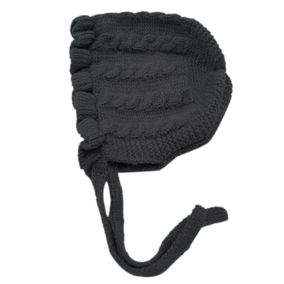 

New Winter Baby Hats Newborn Baby Girl Hat Toddler Solid Print Hats With Ruffle Design Casual Caps Headwear p