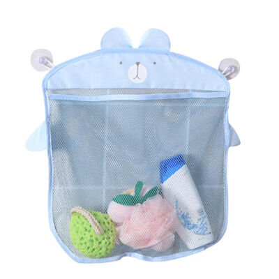 

Cute Cartoon Storage Bags Kids Bath Toy Storage Net Bag Home Cat Bear Shark Bathroom Hanging Basket Waterproof Toy Organizer