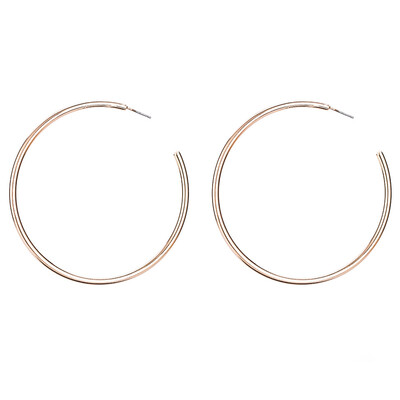 

Earrings for Women Wholesale High Quality best gift plated Smooth Circle Jewelry silvergold