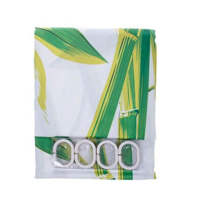 

180x180cm Bamboo Forest Shower Curtain Waterproof Plant Printed Bathroom Shower Curtain Screen
