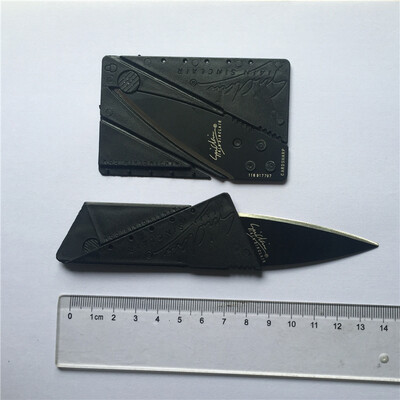 

2PCS New Credit Card Wallet Camping knfe Folding Safety Pocket Fruit Cutter Tools