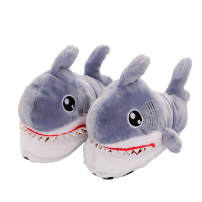 

Cotton slippers Plush Cartoon Shark Slippers Cute Warm Comfortable Antiskid for Adult