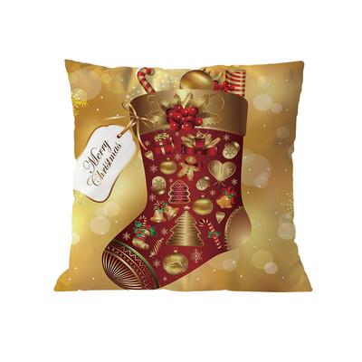 

Tailored Merry Christmas Pillow Cases Soft Sofa Cushion Cover Home Decor Pillow Core
