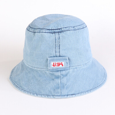 

DongYun new Korean version of the fall fall wash denim hat fisherman hat mens Port Wind Day couples basin hat