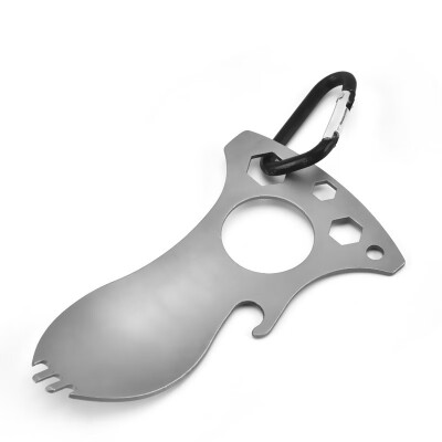 

Outdoor Tableware Spork Spoon Wrench Can bottlr Opener edc gear Tool Camping Picnic Stainless steel Spoon Fork tools Fork