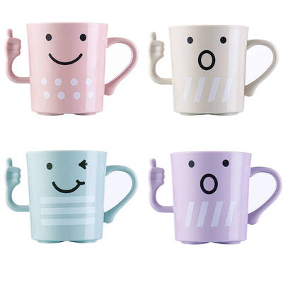 

Cartoon Children Toothbrush Holder Cup Mouthwash Cup Food-Grade PP Mug Bottle Random Version