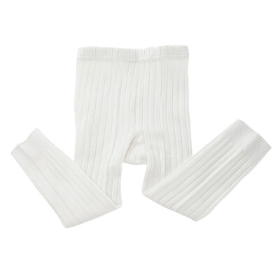 

Baby Girls Boys Autumn Warm Solid Striped Ankle-Length Pants New Kids Children Elastic Casual Soft Cotton Clothing Pencil Pants
