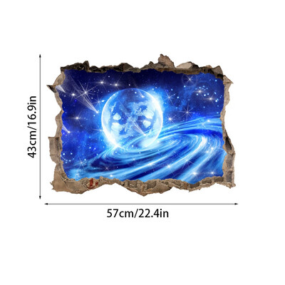 

Home Decor Fashion Sticker Starry Sky Pattern Practical Durable PVC Wall Sticker