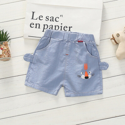 

Cotton Baby Boys Cartoon Print Short Pants Trousers Summer Kids Knee Length Casual Shorts Children Clothes