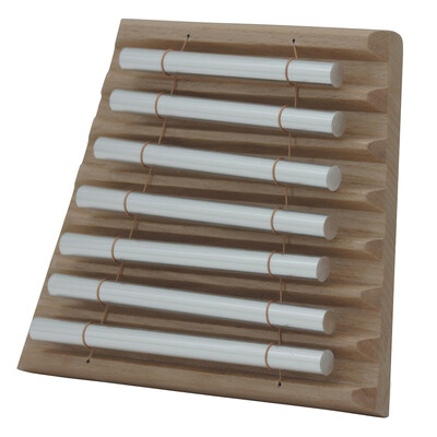 

7 Tones Wood Stock Table Chime Children Early Education Percussion with Wooden Mallet Musical Instrument