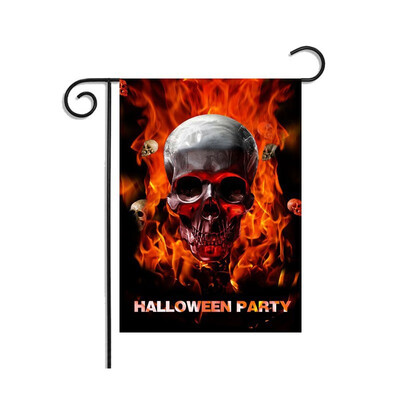 

Halloween Pumpkin Custom Weatherproof Decoration Garden Flag 9 Sytles Printed Decorative Hanging Banner