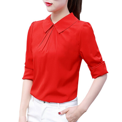 

Ladies Office Shirts Formal Blouse White Shirt Casual Blouse Fashion Blusas